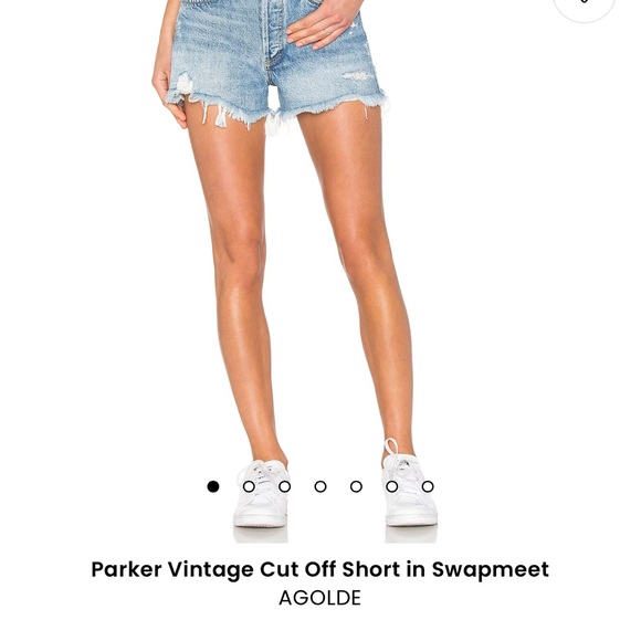 Agolde Pants - AGOLDE Parker Vintage Cut Off Jean Shorts in Light Blue